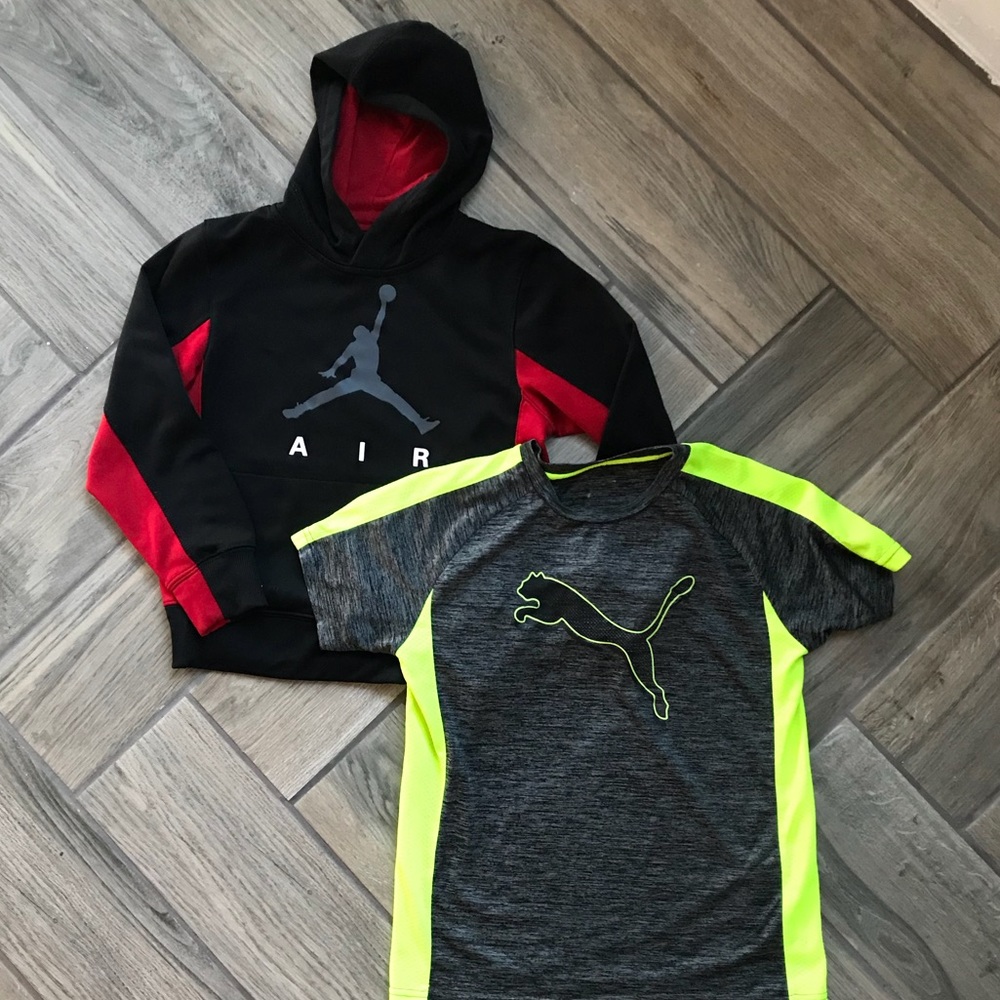 Bundle of two boys sporty tops/ Jordan and Puma